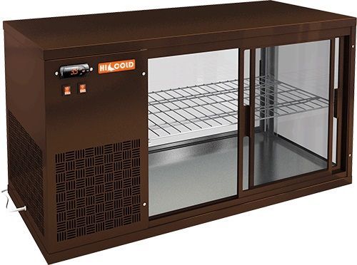 Витрина холодильная настольная Hicold VRL 1100 R Brown