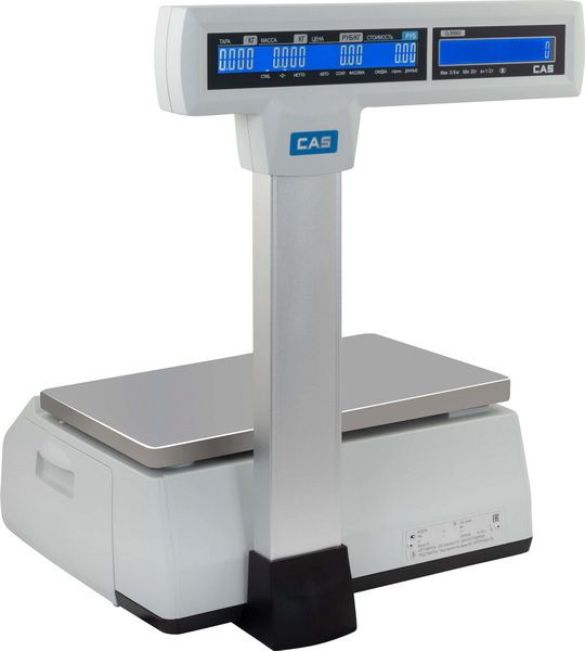 Весы эл.торговые CAS CL5000J-30IP TCP-IP fedosline