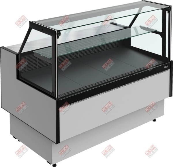Витрина холодильная GC85 VM 1,5-1 с боковинами версия 2.0 9006-9005 fedosline