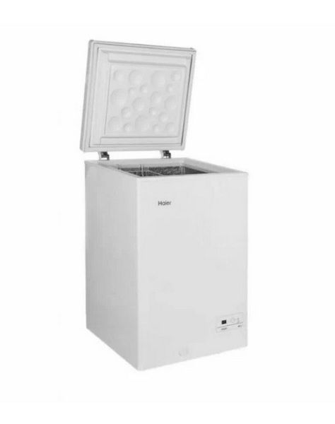 Ларь морозильный с белой крышкой Haier HCE100R fedosline