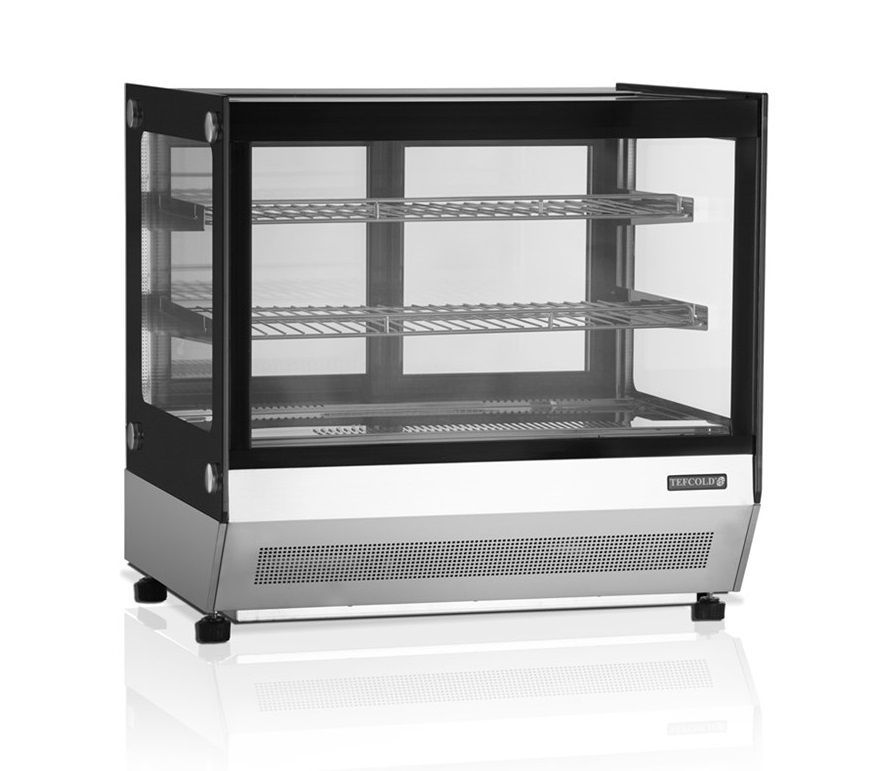Витрина холодильная настольная кондитерская Tefcold UPD60 Grey серая