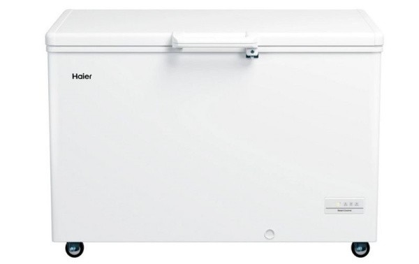 Ларь морозильный с белой крышкой Haier HCE380RFC