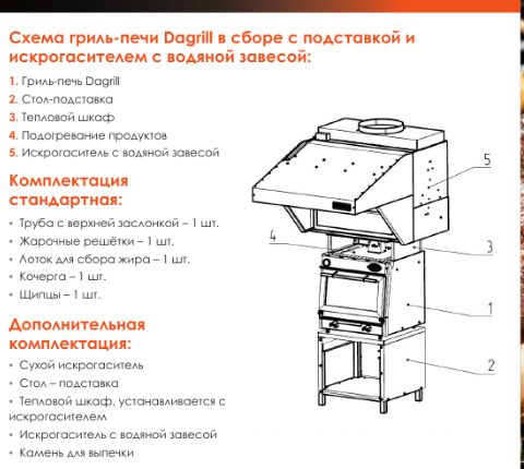 Шкаф тепловой на гриль Vesta Dagrill