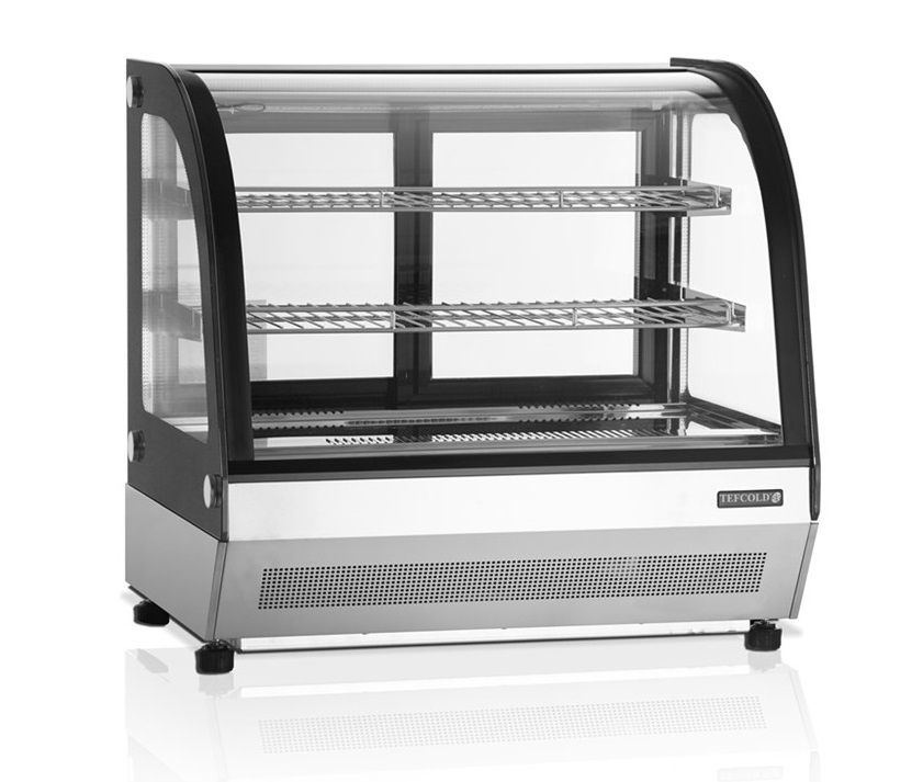Витрина холодильная настольная кондитерская Tefcold UPD60 Black черная