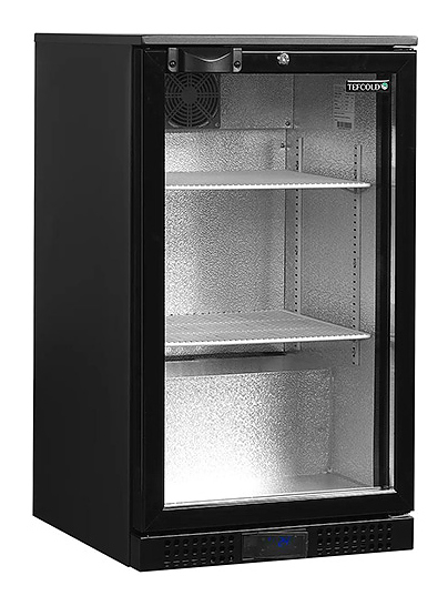 Шкаф холодильный со стеклом Tefcold DB106H барный черный