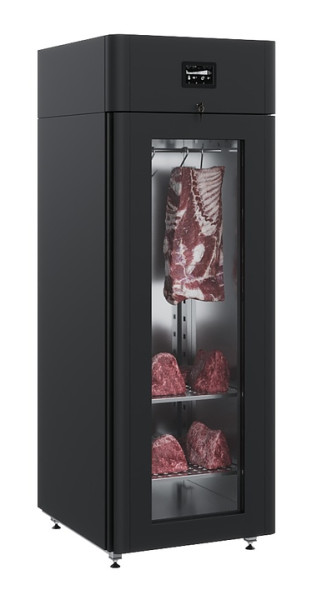 Шкаф для созревания мяса Polair со стеклом CS107 Meat исполнение 1 Black
