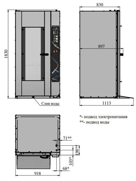 Шкаф расстоечный ШРТ-16П fedosline
