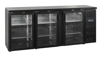 Шкаф холодильный со стеклом Tefcold CBC310G барный черный