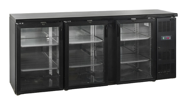 Шкаф холодильный со стеклом Tefcold CBC310G барный черный
