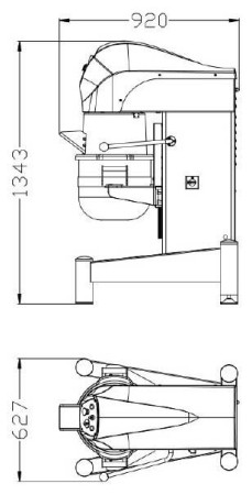 Миксер планетарный Starmix PL30NVF fedosline