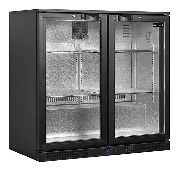 Шкаф холодильный со стеклом Tefcold BA21H барный черный
