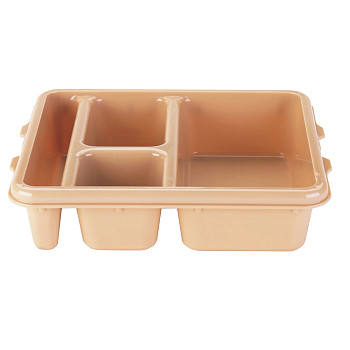 Поднос CAMBRO поликарбонат C 4 отделениями CAMBRO 23X28X6,5 см 9114CW133