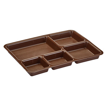 Поднос пластик CAMBRO с 5 отделениями CAMBRO 26,8X36,5X3,3СМ 1411CP167 образец
