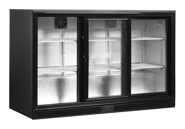 Шкаф холодильный со стеклом Tefcold DB301S-3 барный черный