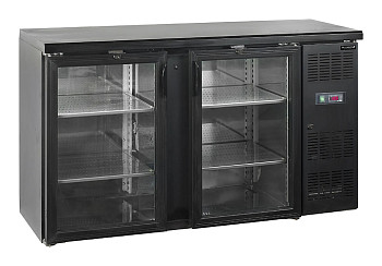 Шкаф холодильный со стеклом Tefcold CBC210G барный черный