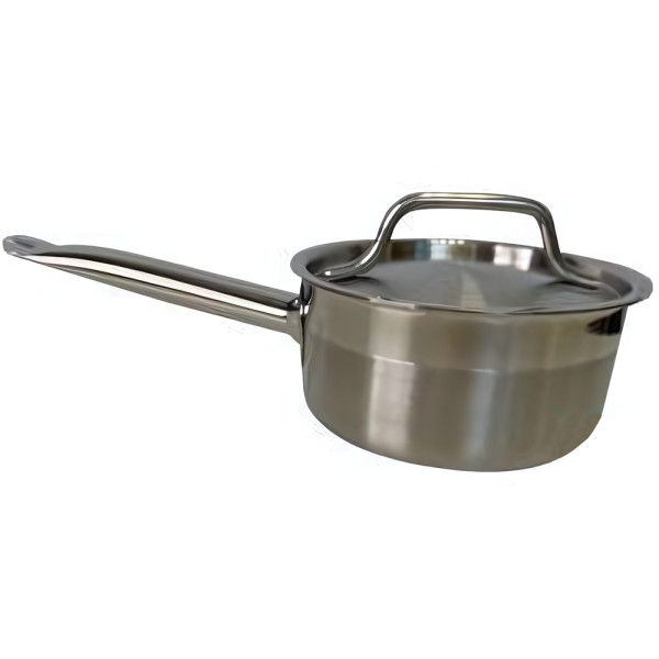 Сотейник INDOKOR PROFESSIONAL НЕРЖ.СТАЛЬ 1,1 л D14 H7СМ с крышкой ZX-SP-14001