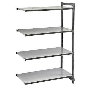 Дополнительная секция к стеллажу CAMBRO BASICS SERIES 4 сполошн полки 610X718X1830 CBA243072S4580