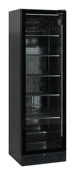 Шкаф холодильный со стеклом TEFCOLD SCU1425 FRAMELESS черный дверь без рамы