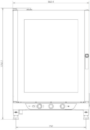 Печь конвекционная Unox XB 893 fedosline