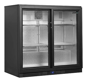 Шкаф холодильный со стеклом Tefcold BA21S барный черный