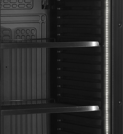 Шкаф холодильный со стеклом Tefcold CEV425 Black fedosline