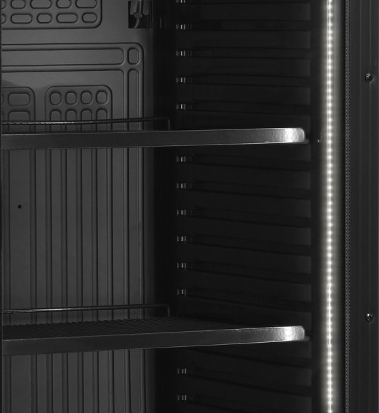 Шкаф холодильный со стеклом Tefcold CEV425 Black fedosline