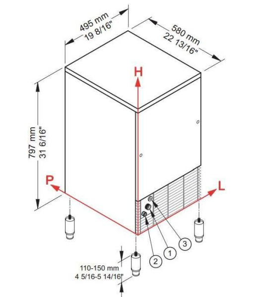 Льдогенератор Brema IMF 58A HC пальчики fedosline