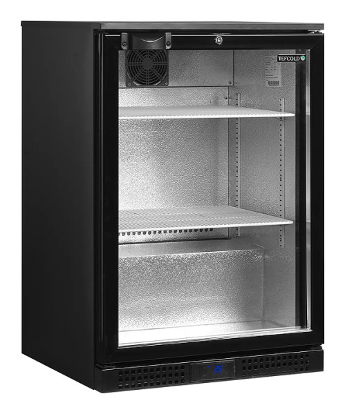 Шкаф холодильный со стеклом Tefcold DB126H барный черный
