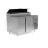 Стол холодильный для пиццы Polair TM2ENVT-G с витриной для ингредиентов fedosline