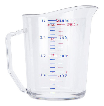 Кувшин CAMBRO мерный поликарбонат 1 л 100MCCW