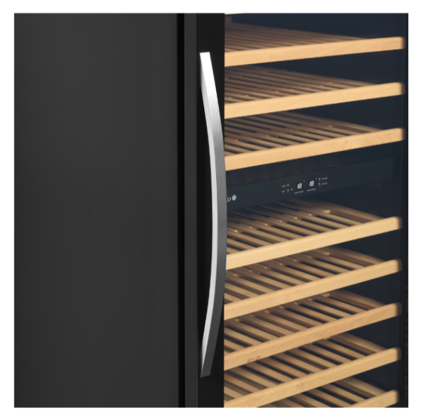Шкаф винный Tefcold TFW200-F черный, дверь без рамы fedosline