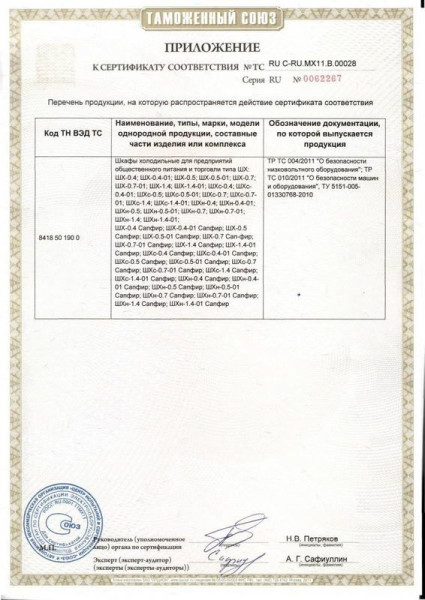 Шкаф холодильный ШХН-1,0 краш fedosline