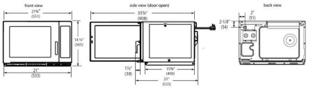 Печь СВЧ Menumaster RFS518TS fedosline