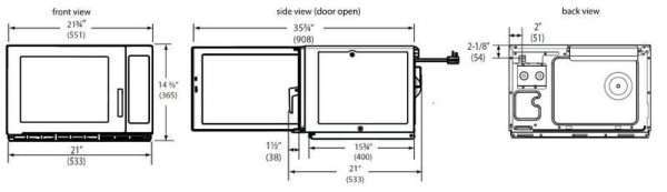 Печь СВЧ Menumaster RFS518TS fedosline