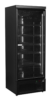 Шкаф холодильный со стеклом Tefcold Atom Maxi C1DBB черный
