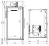 Шкаф комбинированный с глухой дверью Polair CC214-S fedosline
