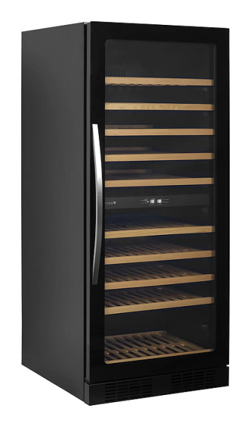 Шкаф винный Tefcold TFW300-2F черный, дверь без рамы