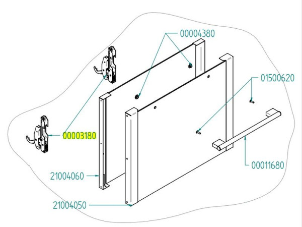 Петля TECNOEKA 00003180 fedosline