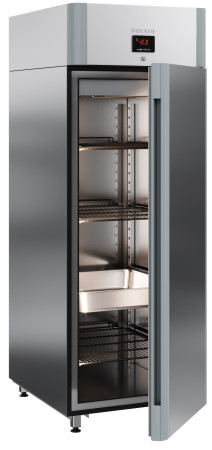 Шкаф холодильный с глухой дверью Polair CM107-GM нержавеющий fedosline