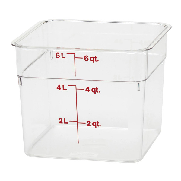Контейнер CAMBRO пищевой с градуировкой 5,7 л 21,5 Х 21,5 Х 18,5 см 6SFSCW135