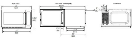 Печь СВЧ Menumaster RCS511TS fedosline