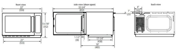 Печь СВЧ Menumaster RCS511TS fedosline