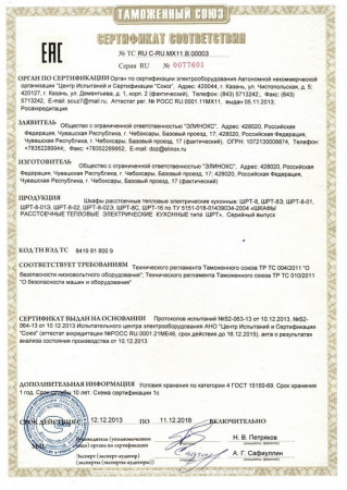 Шкаф расстоечный Abat ШРТ-8-02Э fedosline