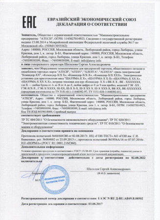 Гриль для кур Atesy КОМАНДОР-5Э-Т (карусельный) fedosline