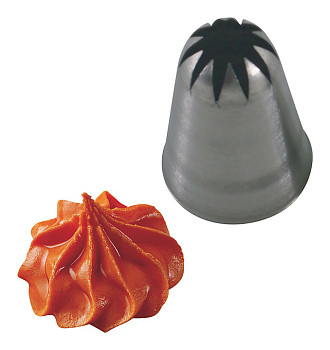 Насадка кондитерская MARTELLATO звезда с закрытыми концами 6 мм BC324