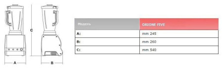 Блендер Sirman Orione Five VV fedosline