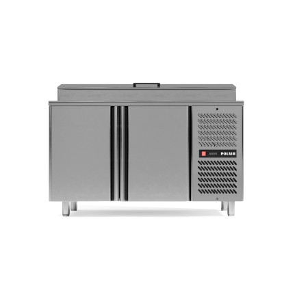 Стол холодильный для пиццы Polair TM2ENVT-G с витриной для ингредиентов fedosline