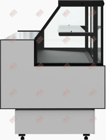 Витрина холодильная GC85 VM 1,5-1 с боковинами версия 2.0 9006-9005 fedosline