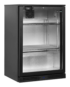 Шкаф холодильный со стеклом Tefcold BA11H барный черный
