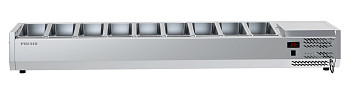 Витрина холодильная настольная для ингредиентов Polair VT3EN (1/3) открытая